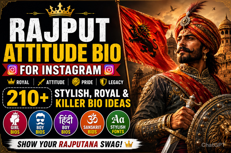 Rajput Attitude Bio For Instagram