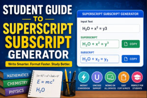 Best Superscript Subscript Generator for Students Guide
